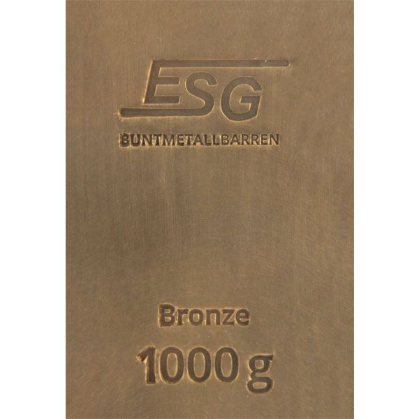 1kg Bronzebarren (ESG Buntmetall)