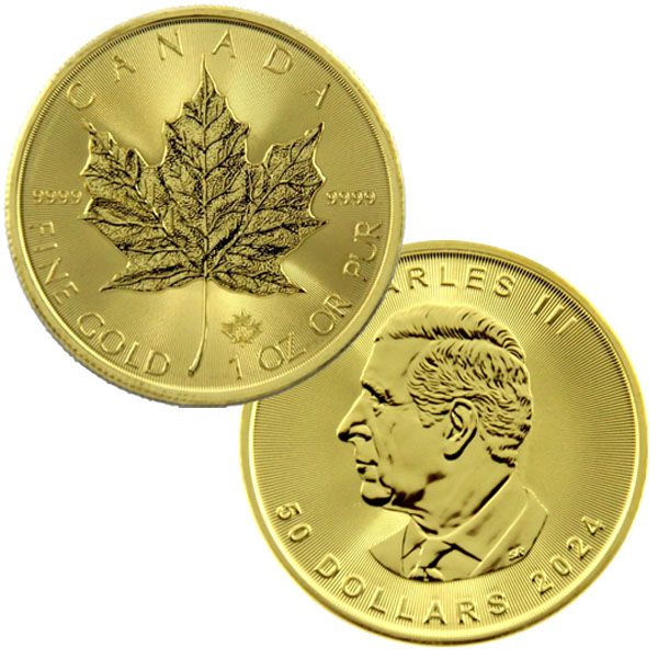 1 Oz Gold - Kanada - Maple Leaf 2024