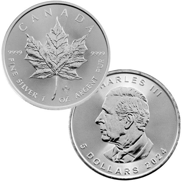 1 Oz Silber - Kanada - Maple Leaf 2024