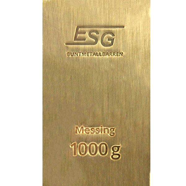 1kg Messingbarren (ESG Buntmetall)