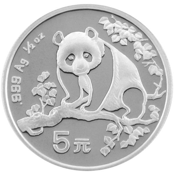 1/2 Oz Silber - China Panda 1993