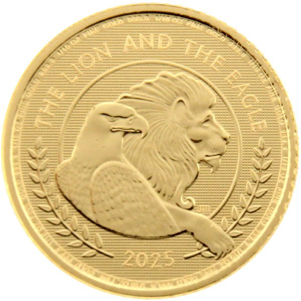 1/10 Oz Gold - Großbritannien - The Lion and The Eagle 2025