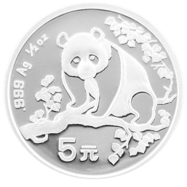 1/2 Oz Silber - China Panda 1993