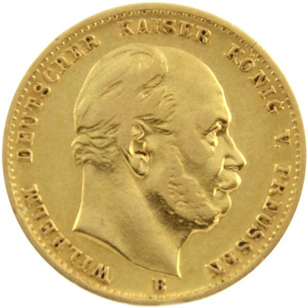 10 Mark Kaiserreich - Gold - Wilhelm I. (Preussen) 1872 B - J.242