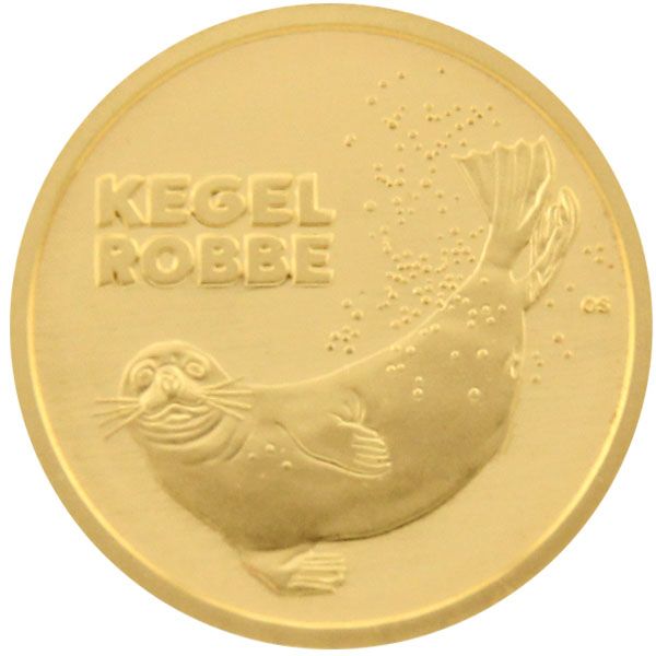 1/8 Oz Gold - 20 Euro Deutschland 2022 - Rückkehr der Wildtiere: Kegelrobbe