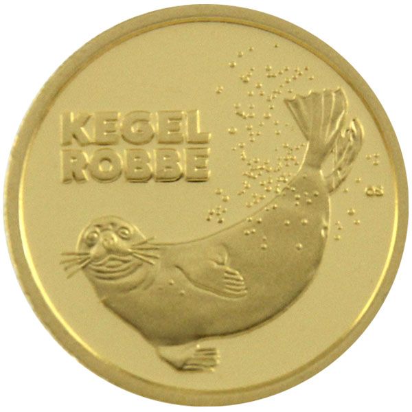 1/8 Oz Gold - 20 Euro Deutschland 2022 - Wildtiere: Kegelrobbe