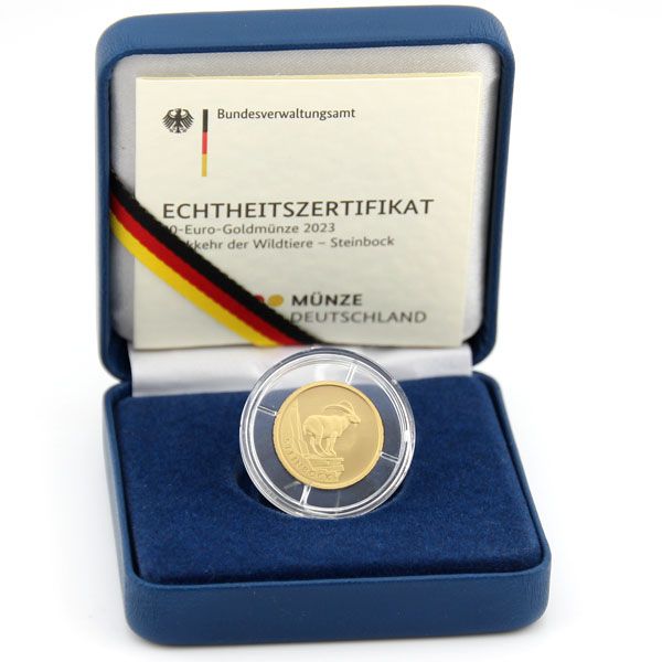 20 Euro Gold - Deutschland 2023 - Wildtiere: Steinbock