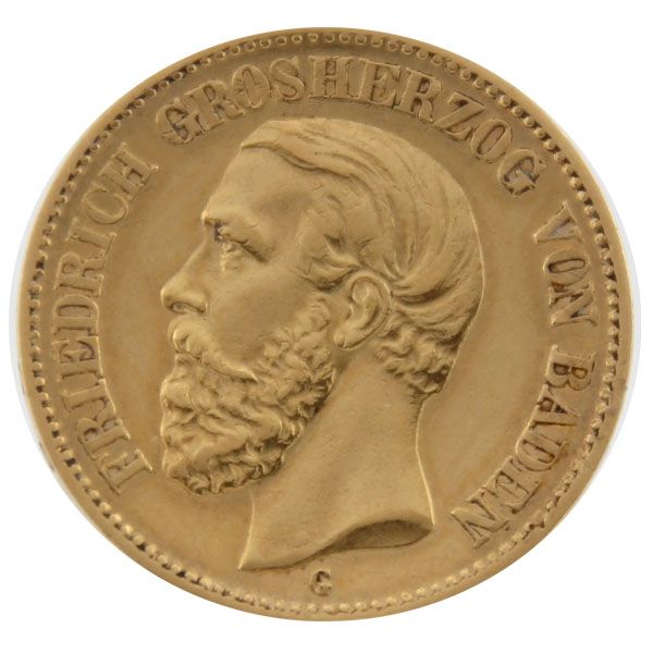20 Mark Kaiserreich - Gold - Friedrich I. - Baden (J.184)