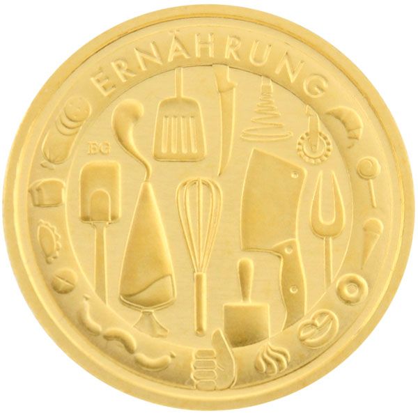 1/4 Oz Gold - 50 Euro Deutschland 2023 - Deutsches Handwerk: Ernährung