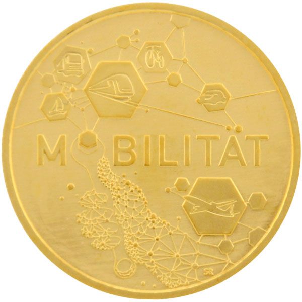 1/4 Oz Gold - 50 Euro Deutschland 2024 - Deutsches Handwerk: Mobilität