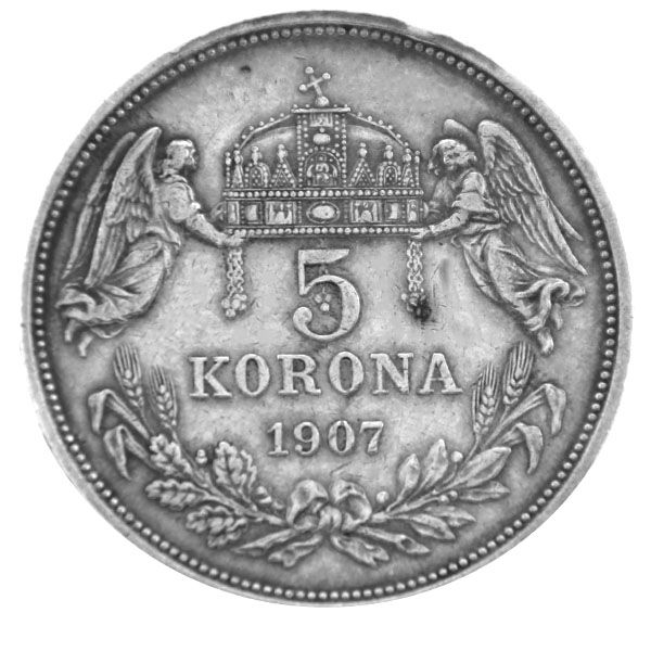 5 Kronen Silbermünze - Österreich / Ungarn - Kaiser Franz Josef I.
