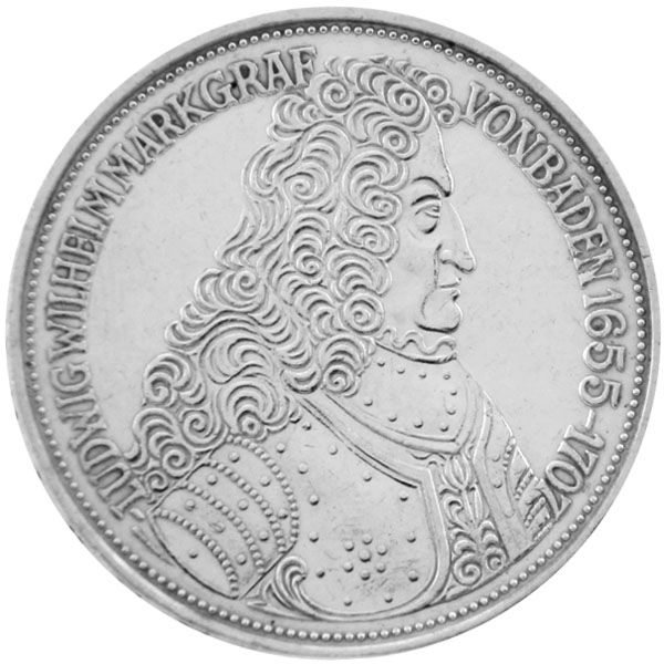 5 DM Deutschland 1955 - Markgraf v. Baden - J.390