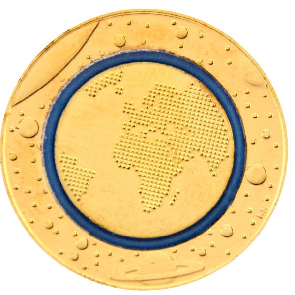 5 Euro Deutschland 2016 "Planet Erde" - vergoldet