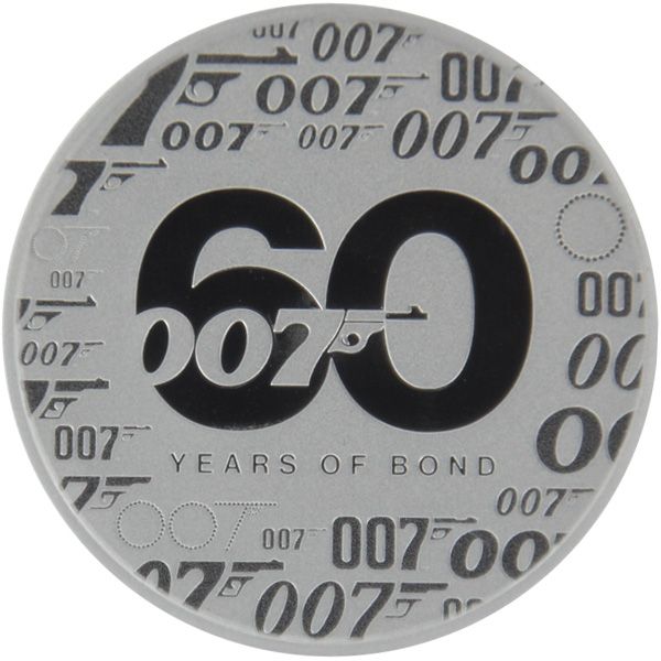 1 Oz Silber - Tuvalu - 60 Jahre James Bond 007 - 2022