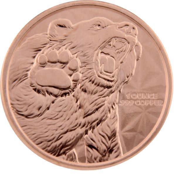 1 AVDP Unze Kupfer - Bär + Bulle