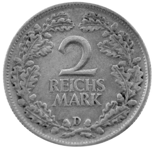 2 Reichsmark Weimarer Republik - 1925  - J.320