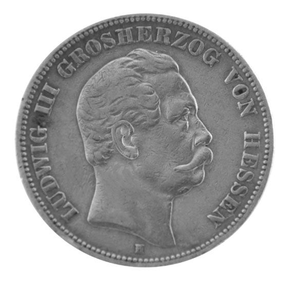 5 Mark Kaiserreich - Ludwig III. (Hessen) 1876 H - J.67