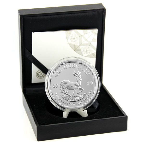 2 Oz Silber - Südafrika - Krügerrand 2020 - Proof