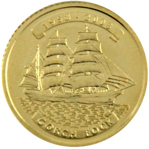 10 Won Nordkorea Goldmünze 2008 - Gorch Fock