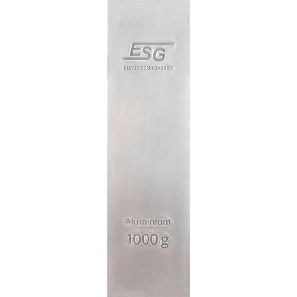 1kg Aluminiumbarren (ESG Buntmetall)