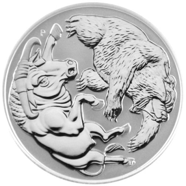 1 Oz Silber - Australien - Bär + Bulle 2020