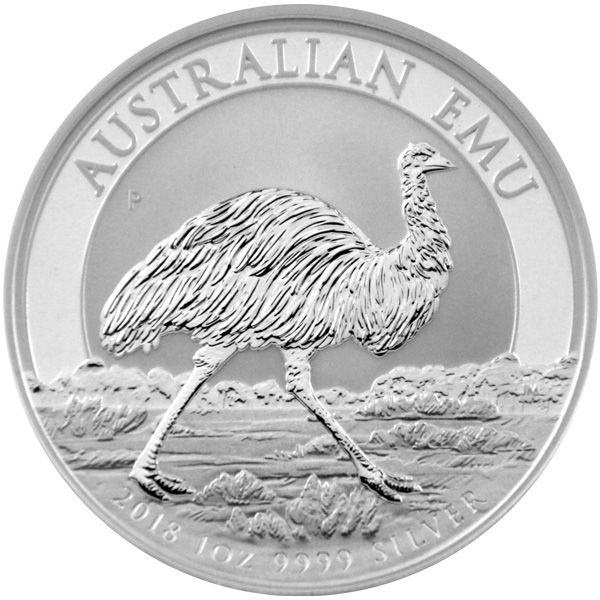 1 Oz Silber - Australien - Emu 2018