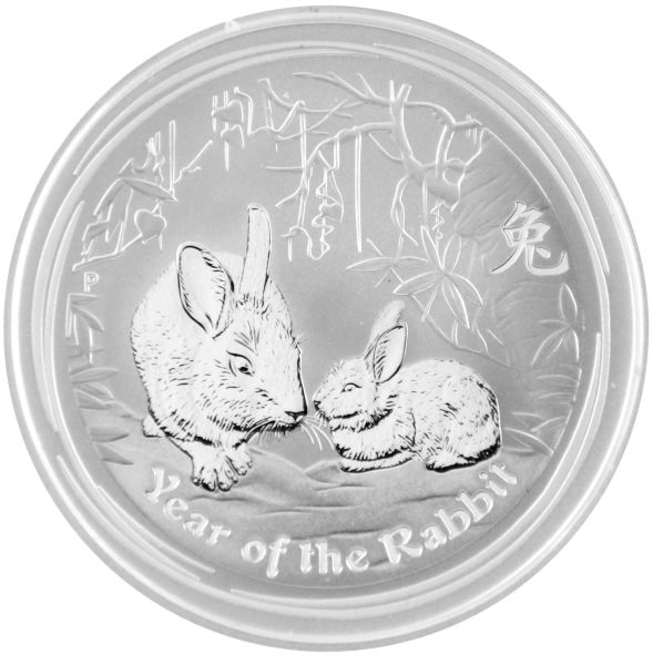 1 Oz Silber - Australien - Lunar II. - Hase 2011