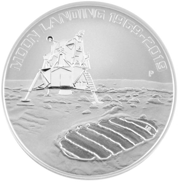 1 Oz Silber - Australien - Mondlandung 2019