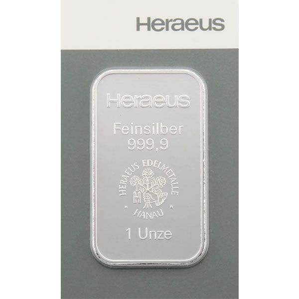 1 Oz Silberbarren Heraeus