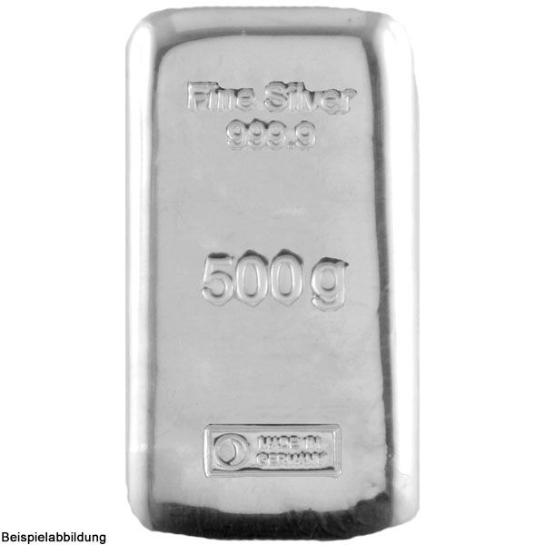 500g Silberbarren (LBMA zert.)