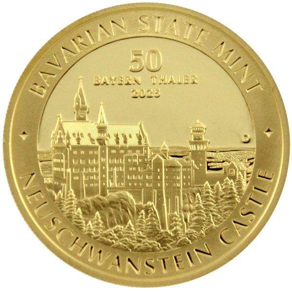 1/2 Oz Gold - Bayern Thaler - Schloss Neuschwanstein 2025