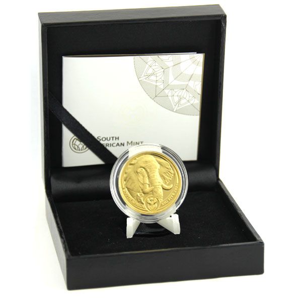1/4 Oz Gold - Südafrika - Big Five: Elefant 2021 - Proof