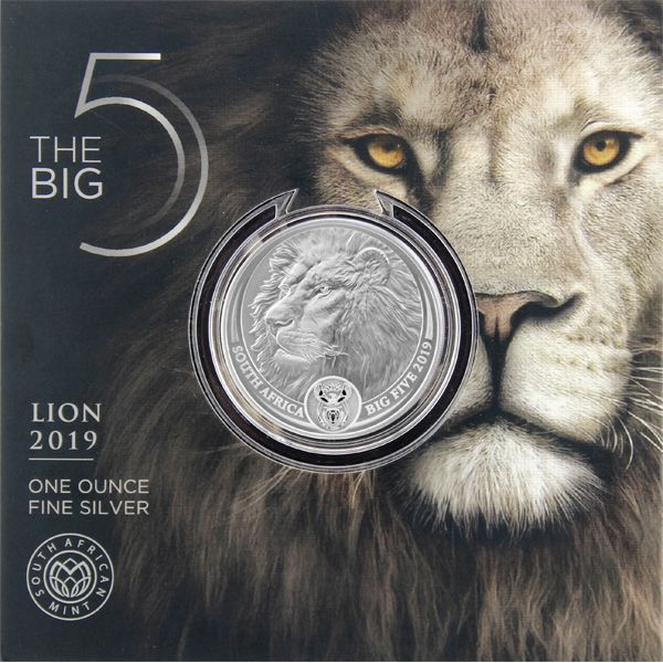 1 Oz Silber - Südafrika - Big Five - Löwe 2019