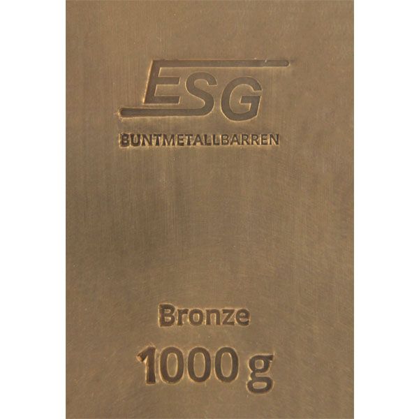 1kg Bronzebarren (ESG Buntmetall)