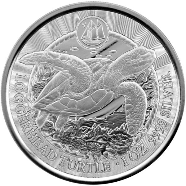 1 Oz Silber - Cayman Islands - Loggerhead Turtle / Karettschildkröte 2023