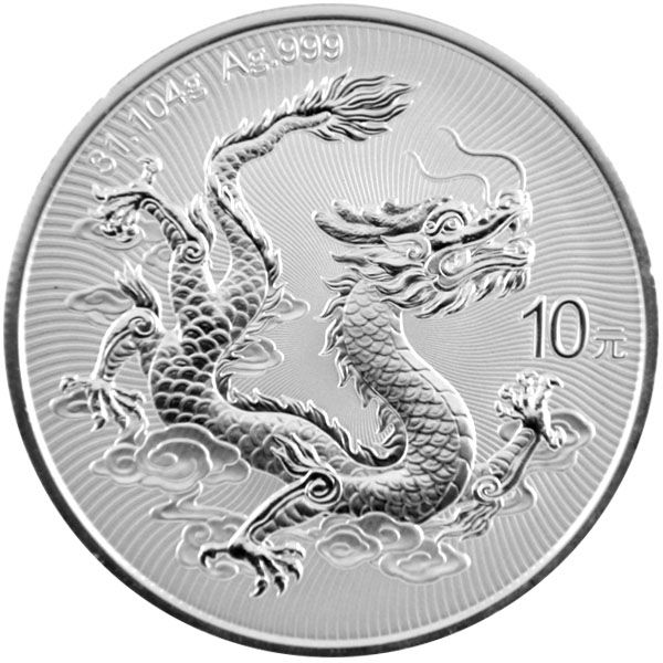 1 Oz Silber - China - Drache 2025