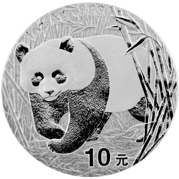 1 Oz Silber - China - Panda 2002