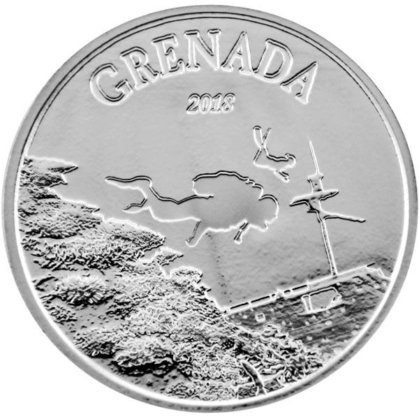 1 Oz Silber - EC8: Grenada Diving Paradise 2018