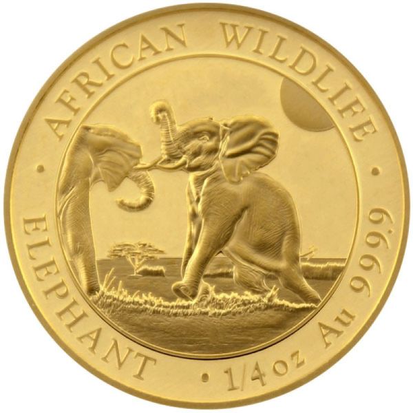 1/4 Oz Gold - Somalia - Elefant 2024