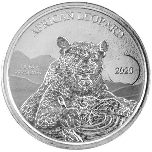 1 Oz Silber - Ghana - Leopard 2020