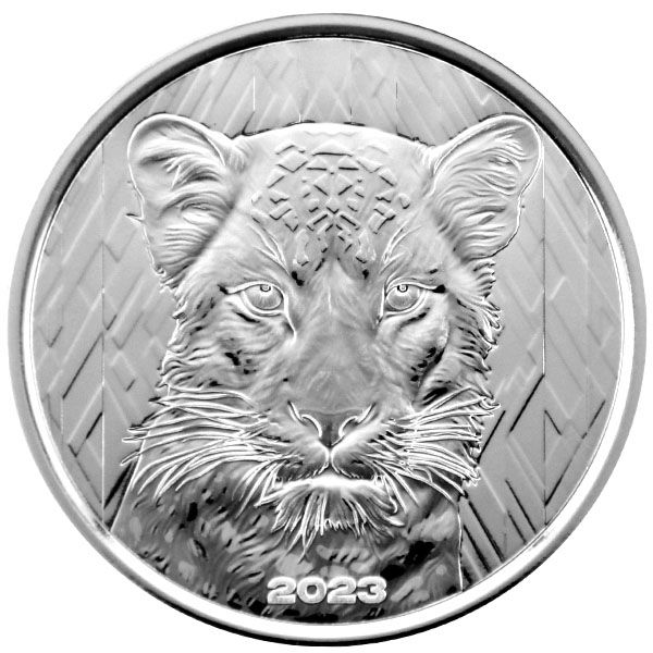 1 Oz Silber - Ghana - Leopard 2023