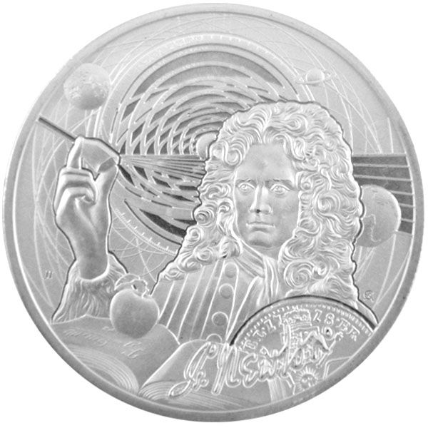 1 Oz Silber - Niue - Icons of Inspiration: Sir Isaac Newton 2022