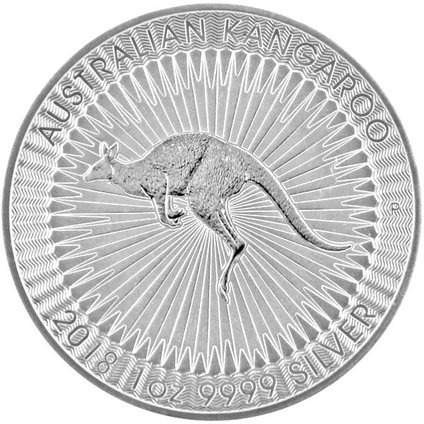 1 Oz Silber - Australien Perth Mint - Känguru 2018