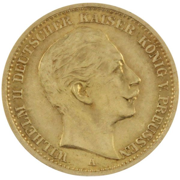20 Mark Kaiserreich - Gold - Wilhelm II. (Preussen: 1890-1913) - J.252