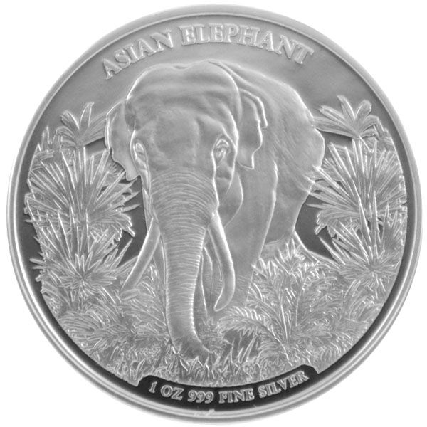 1 Oz Silber - Kambodscha - Elefant 2023