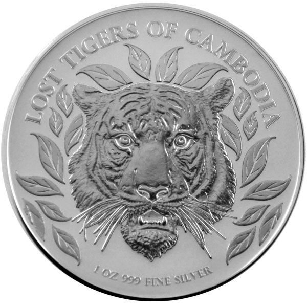 1 Oz Silber - Kambodscha - Tiger 2022