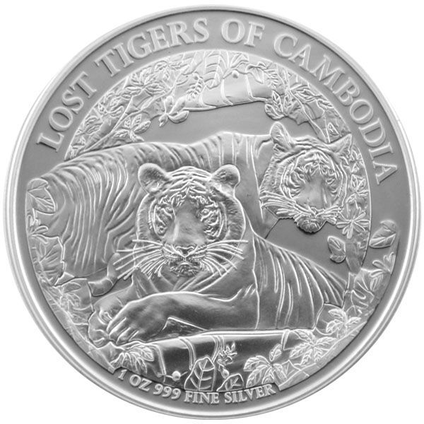 1 Oz Silber - Kambodscha - Tiger 2024