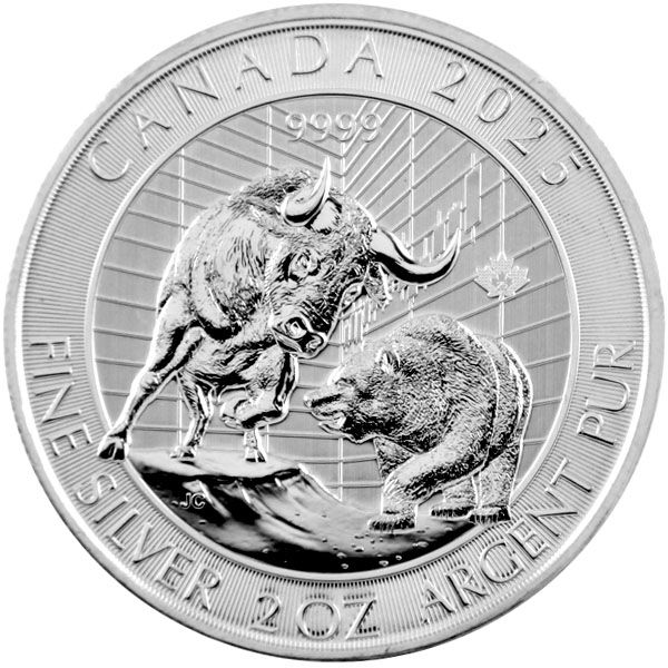 2 Oz Silber - Kanada - Bär & Bulle 2025