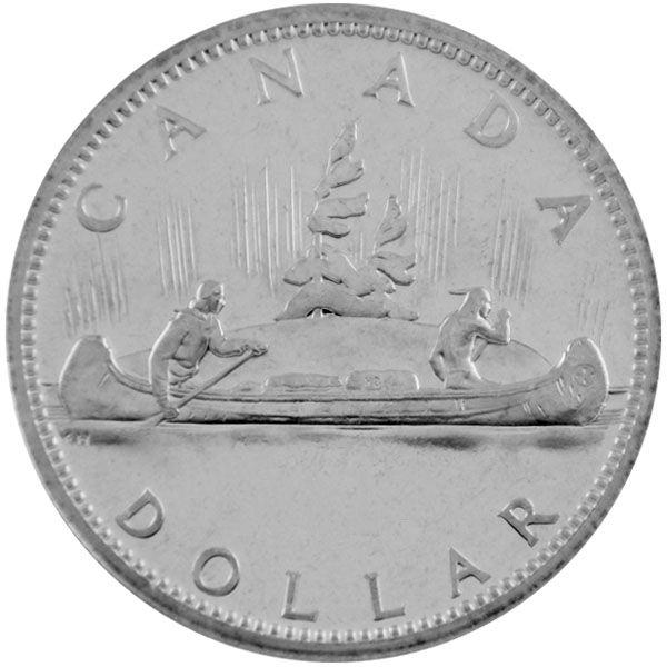 1 Dollar Kanada - Kanu 1935-1966 (Silber 800)