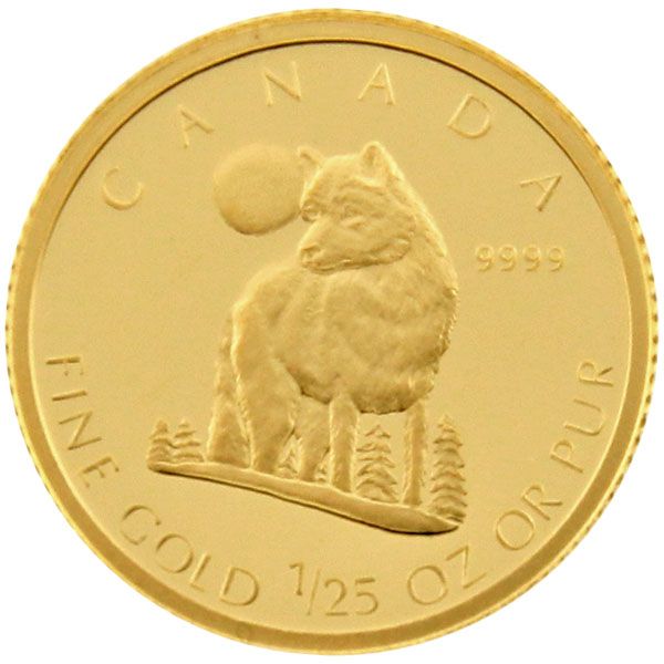 1/25 Oz Gold - Kanada - Wolf
